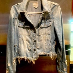 Super cute, boutique, boho jean jacket